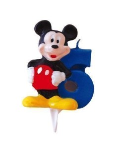 Bougie Mickey nº 6 - de haute qualité, idéale pour le carnaval, les fêtes à thème et les événements spéciaux